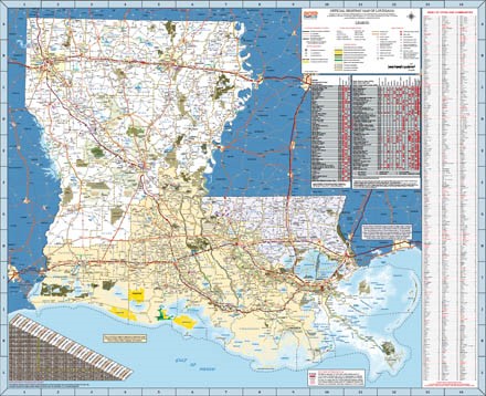 Official Louisiana State Highway Map 2014